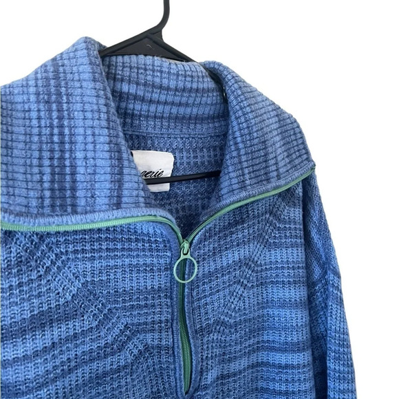 Aerie Blue Quarter Zip Sweater - Picture 5 of 6